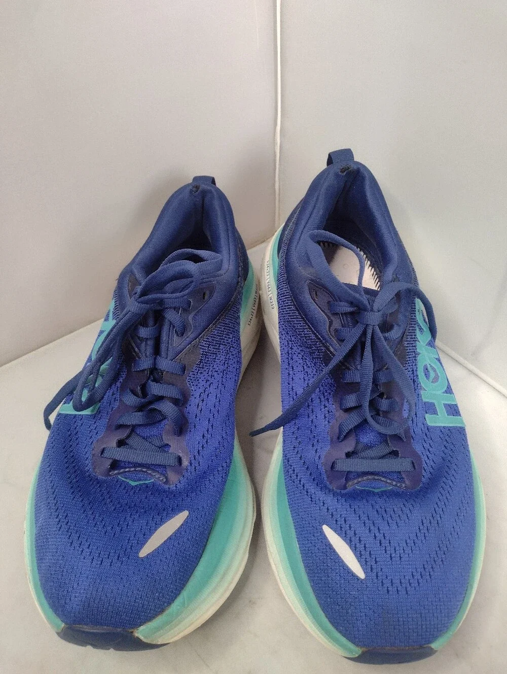 Hoka One One Bondi 8 Womens 8B Running Sneakers Shoes 7.5 B Blue B12